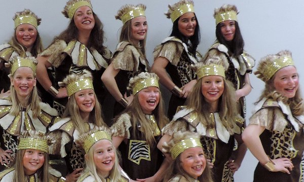 Teenie-Tanzgruppe